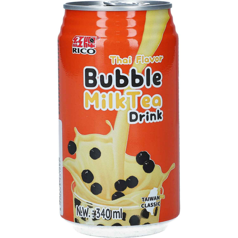  Rico Bubble Milk Tea Drink Thai 340ml 