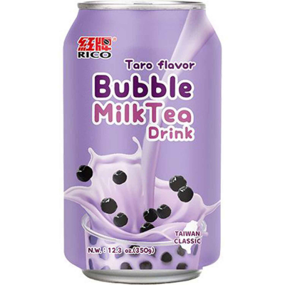  Rico Bubble Milk Tea Drink Taro 340ml 