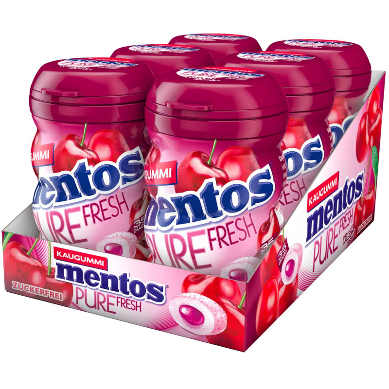 mentos Pure Fresh Kaugummi Kirsch zuckerfrei 35er 
