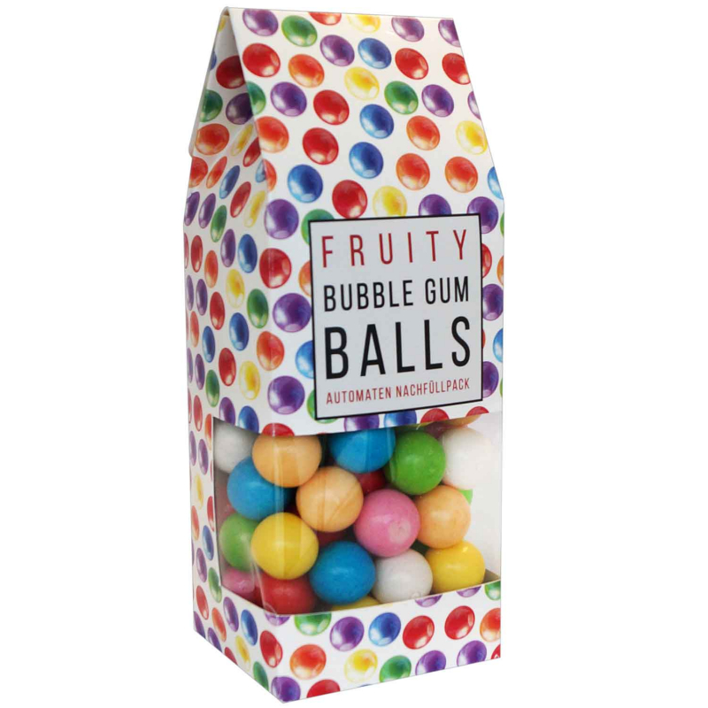  Sweet Stories Fruity Bubble Gum Balls Automaten Nachfüllpack 250g 