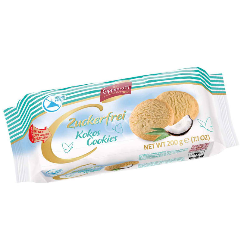  Coppenrath Zuckerfrei Kokos Cookies 200g 
