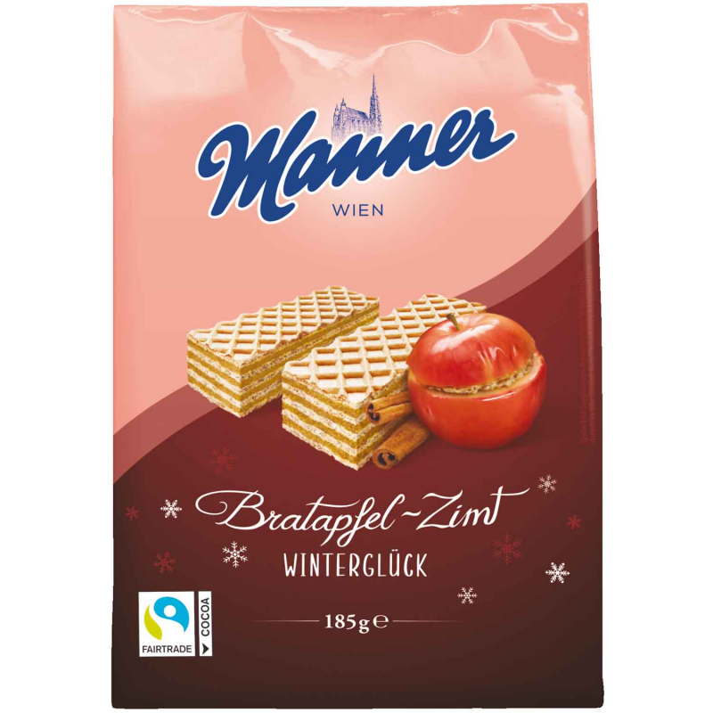  Manner Winterglück Bratapfel-Zimt 185g 