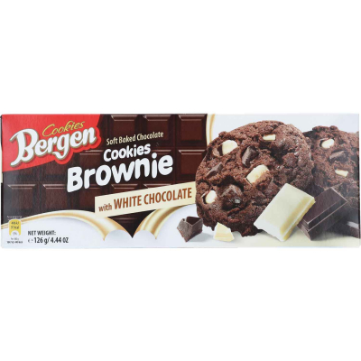  Bergen Cookies Brownie White Chocolate 126g 