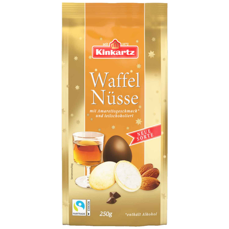  Kinkartz Waffelnüsse Amaretto 250g 