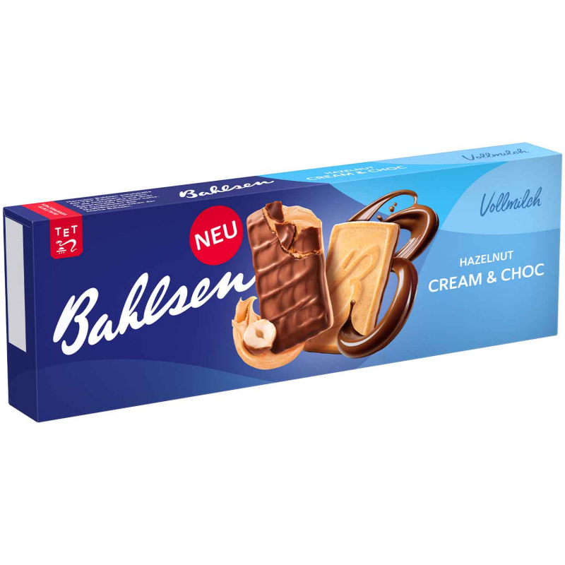  Bahlsen Hazelnut Cream & Choc Vollmilch 100g 