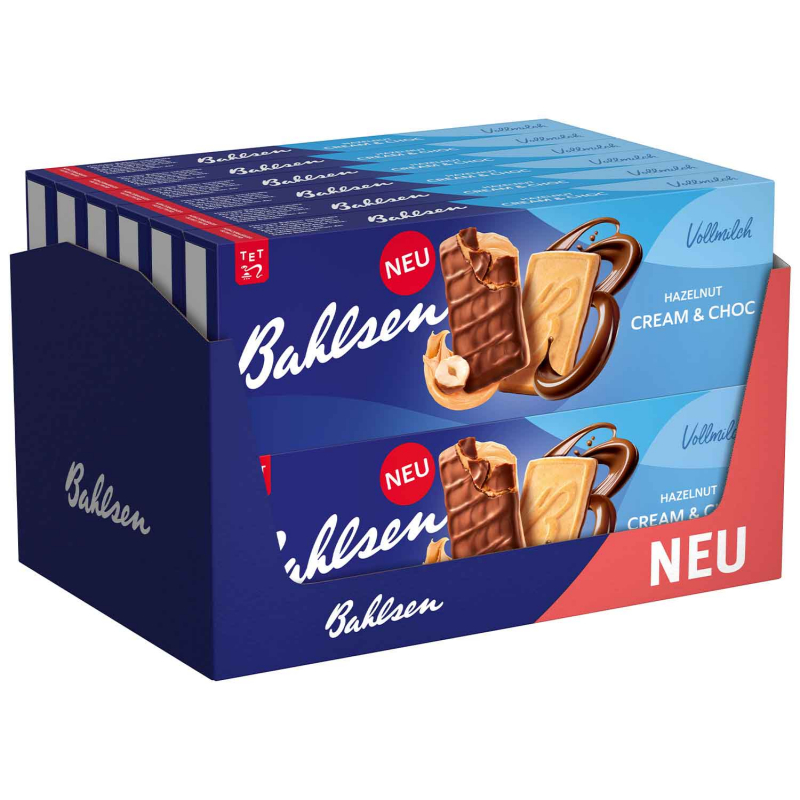  Bahlsen Hazelnut Cream & Choc Vollmilch 100g 
