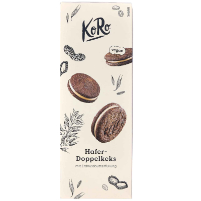  KoRo Hafer-Doppelkeks mit Erdnussbutterfüllung 180g 