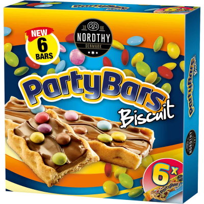  Nordthy Party Bars Biscuit 6x27g 
