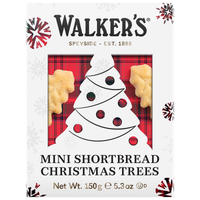  Walker's Mini Shortbread Christmas Trees 150g 