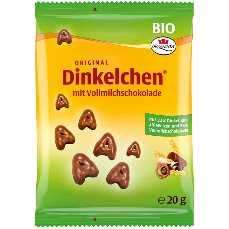  Dr. Quendt Dinkelchen Vollmilch Bio 20x20g 
