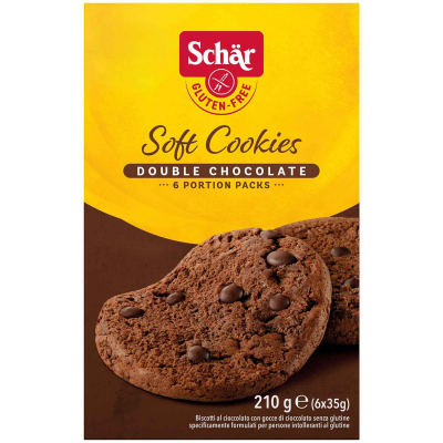  Schär Glutenfrei Soft Cookies Double Chocolate 6x35g 