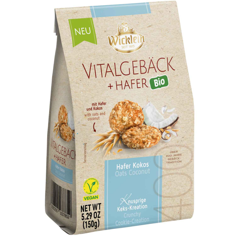  Wicklein Bio Vitalgebäck + Hafer Kokos 150g 