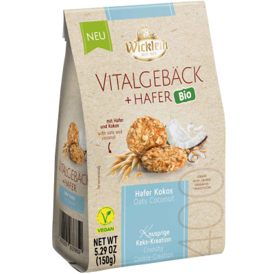  Wicklein Bio Vitalgebäck + Hafer Kokos 150g 
