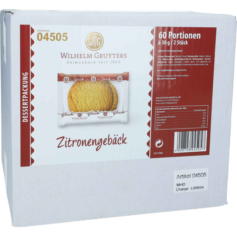  Wilhelm Gruyters Zitronengebäck 60er 