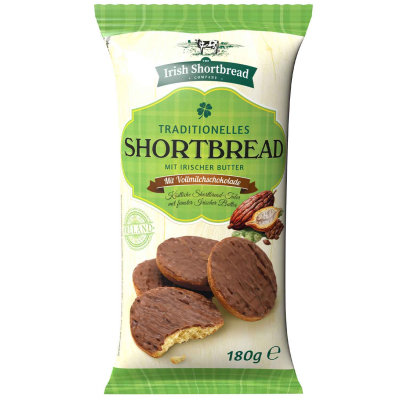  Irish Shortbread Traditionelles Shortbread Vollmilchschokolade 150g 