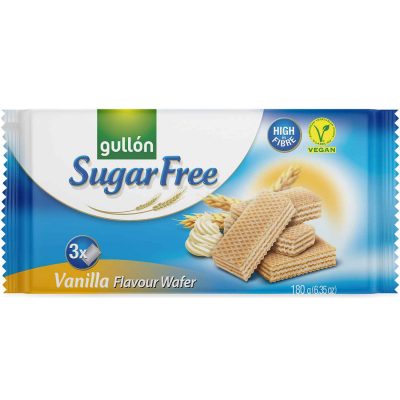  Gullón Sugar Free Vanilla Wafer 180g 