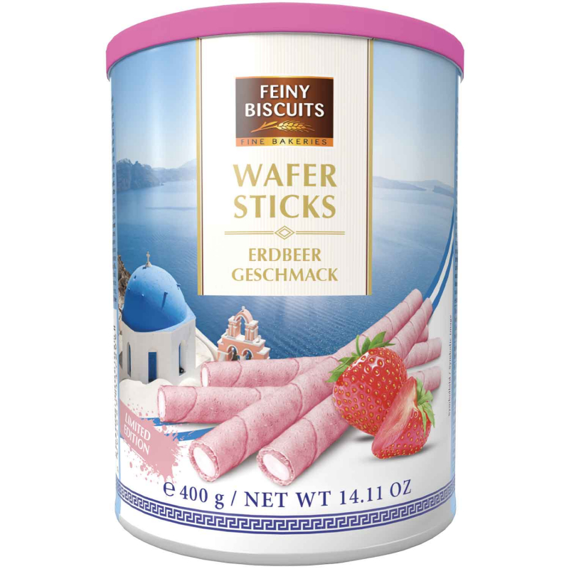  Feiny Biscuits Wafer Sticks Erdbeer 400g 