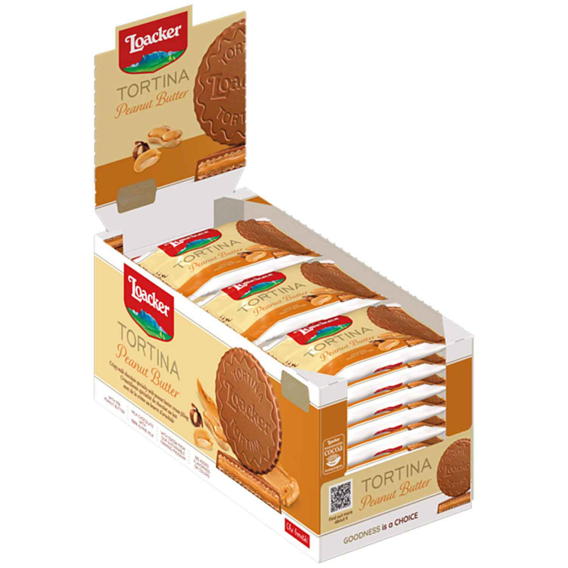  Loacker Tortina Peanut Butter 24x21g 