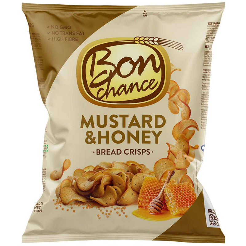 Bon Chance Bread Crisps Mustard & Honey 120g 