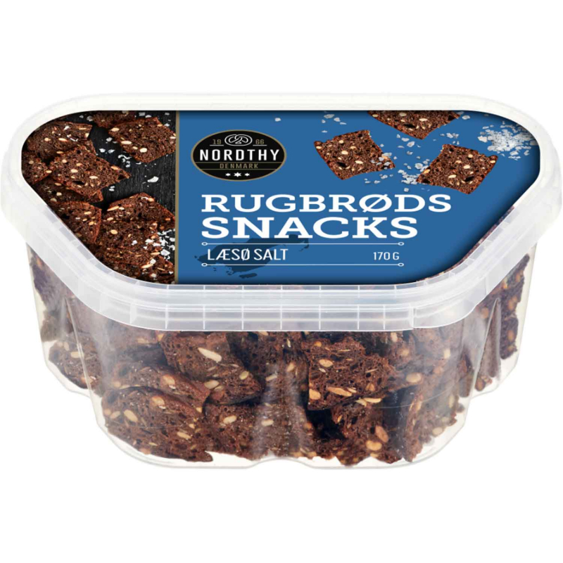  Nordthy Rugbrøds Snacks Læsø Salt 170g 
