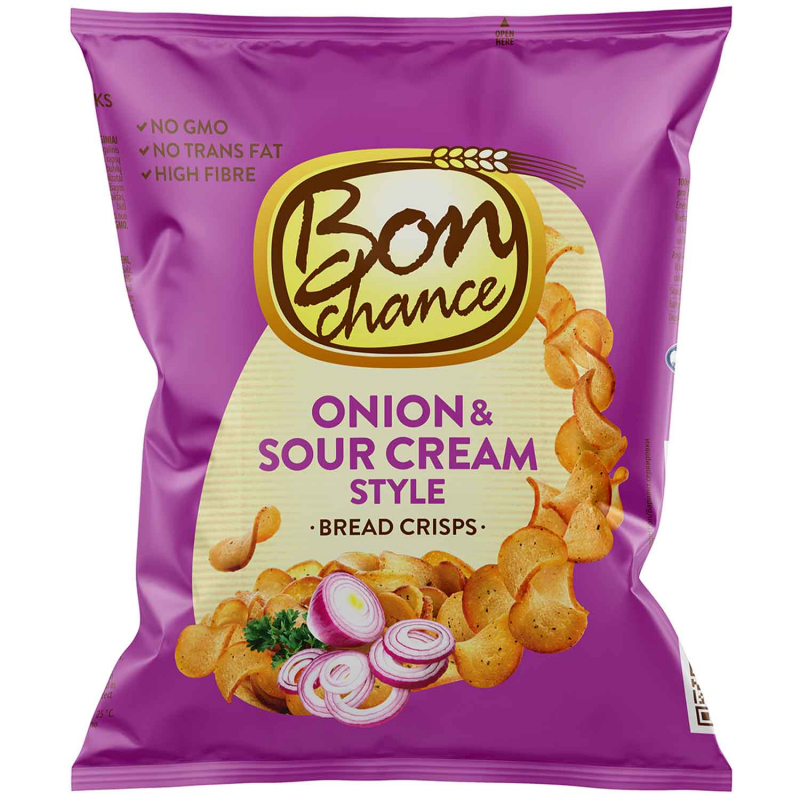  Bon Chance Bread Crisps Onion & Sour Cream Style 60g 