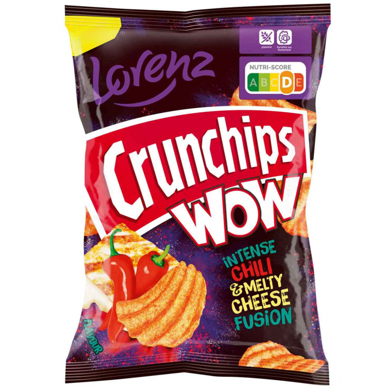 Crunchips WOW Intense Chili & Melty Cheese Fusion 110g 