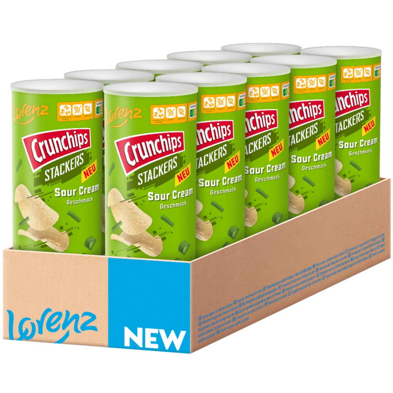  Crunchips Stackers Sour Cream 175g 