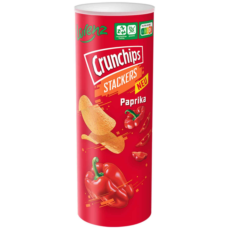  Crunchips Stackers Paprika 175g 