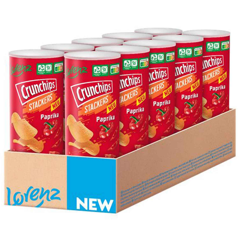  Crunchips Stackers Paprika 175g 