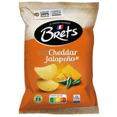  Brets Chips Cheddar Jalapeño 125g 