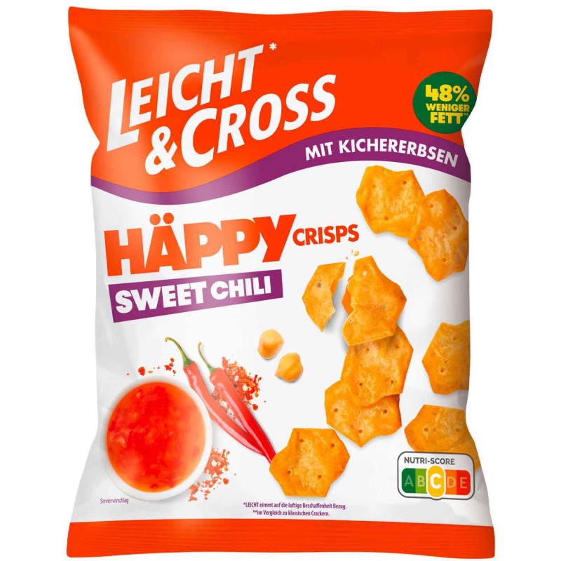  Leicht & Cross Häppy Crisps Sweet Chili 80g 