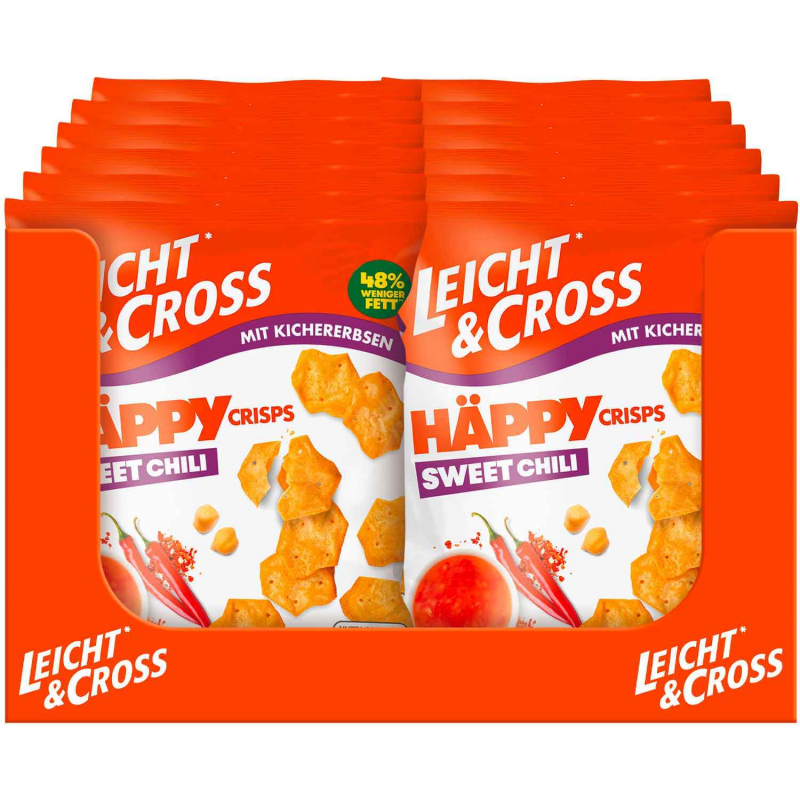  Leicht & Cross Häppy Crisps Sweet Chili 80g 