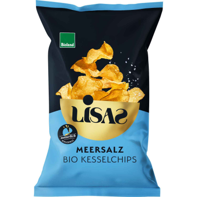  Lisas Bio Kesselchips Meersalz 115g 
