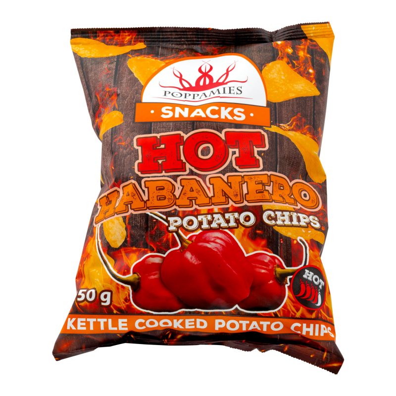  Poppamies Snacks Hot Habanero Potato Chips 150g 