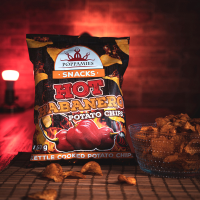  Poppamies Snacks Hot Habanero Potato Chips 150g 