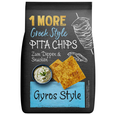  1 More Greek Style Pita Chips Gyros Style 90g 