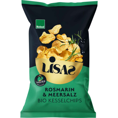  Lisas Bio Kesselchips Rosmarin & Meersalz 50g 