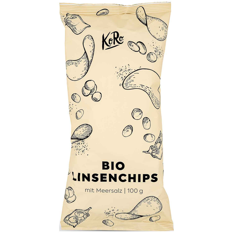  KoRo Bio Linsenchips mit Meersalz 100g 