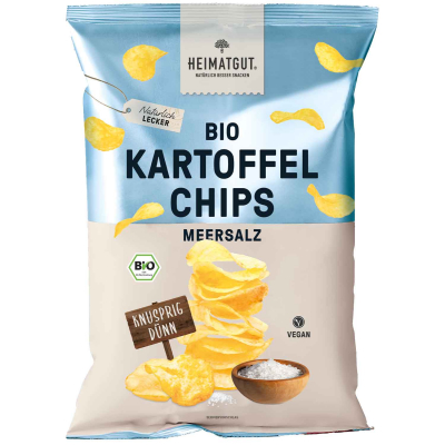  Heimatgut Bio Kartoffelchips Meersalz 125g 