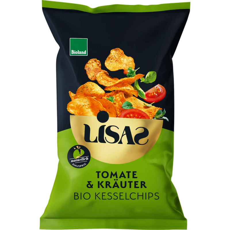  Lisas Bio Kesselchips Tomate & Kräuter 50g 