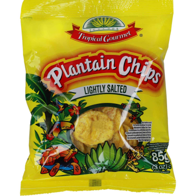  Tropical Gourmet Plantain Chips Lightly Salted 85g 