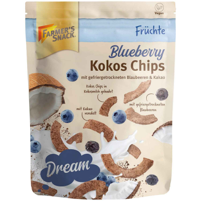  Farmer's Snack Kokos Chips Blueberry 100g 