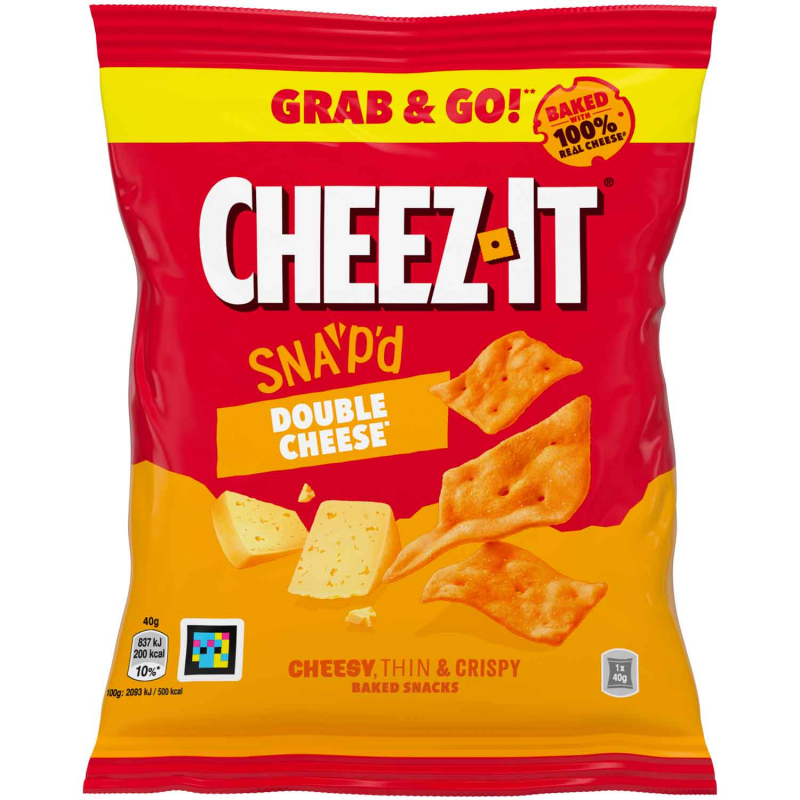  Cheez It Snap'd Double Cheese 20x40g 