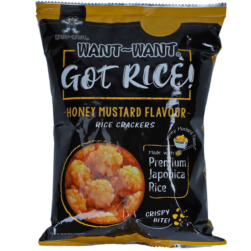  Want-Want Rice Crackers Honey Mustard 85g 