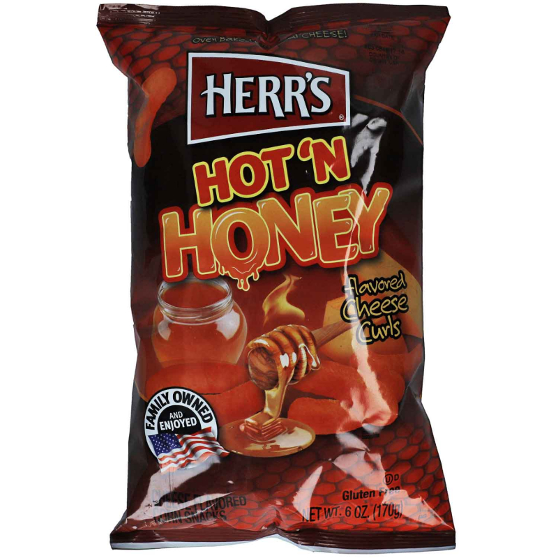  Herr's Hot'n Honey Cheese Curls 170g 