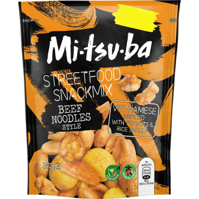  Mitsuba Streetfood Snackmix Beef Noodles Style 140g 
