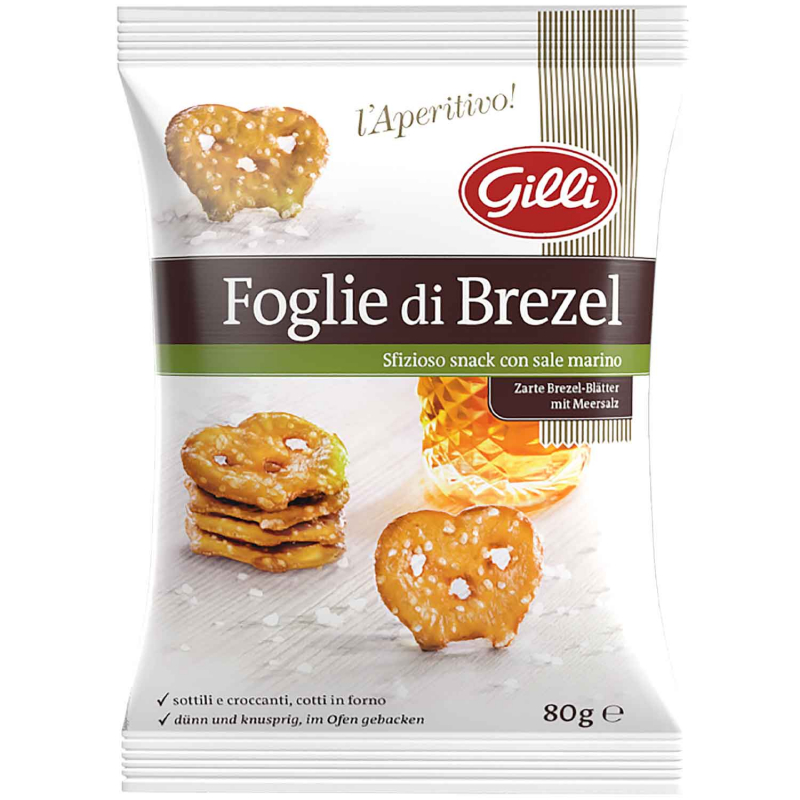  Gilli Foglie di Brezel Meersalz 80g 