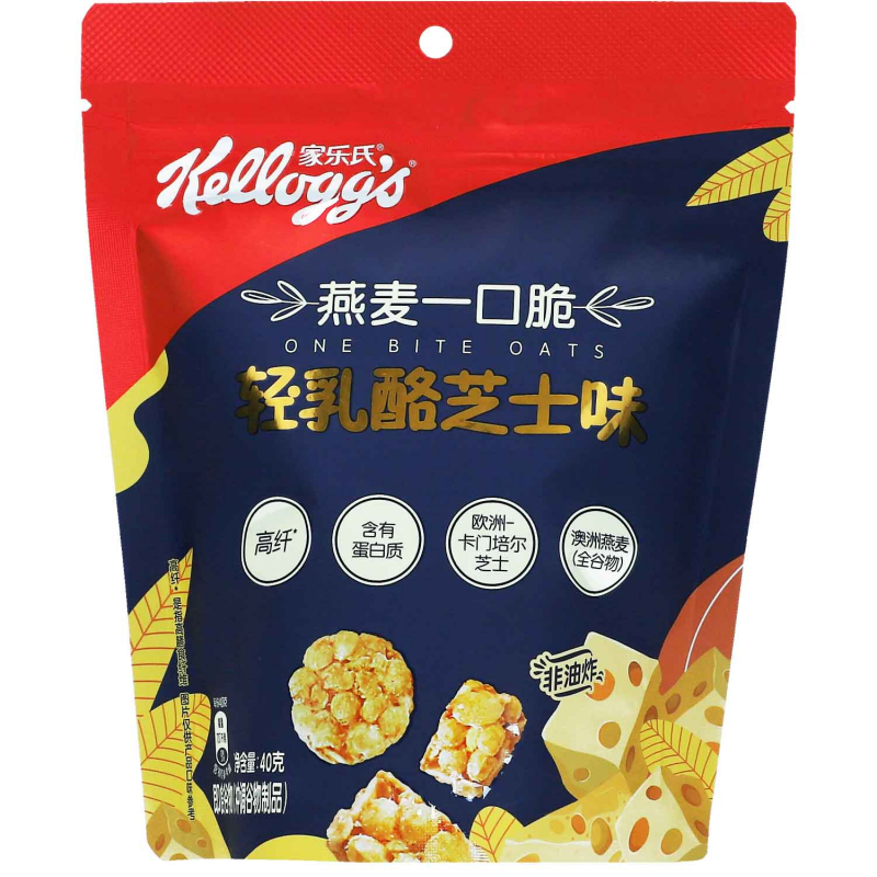  Kellogg's One Bite Oats Light Cheesy 40g 