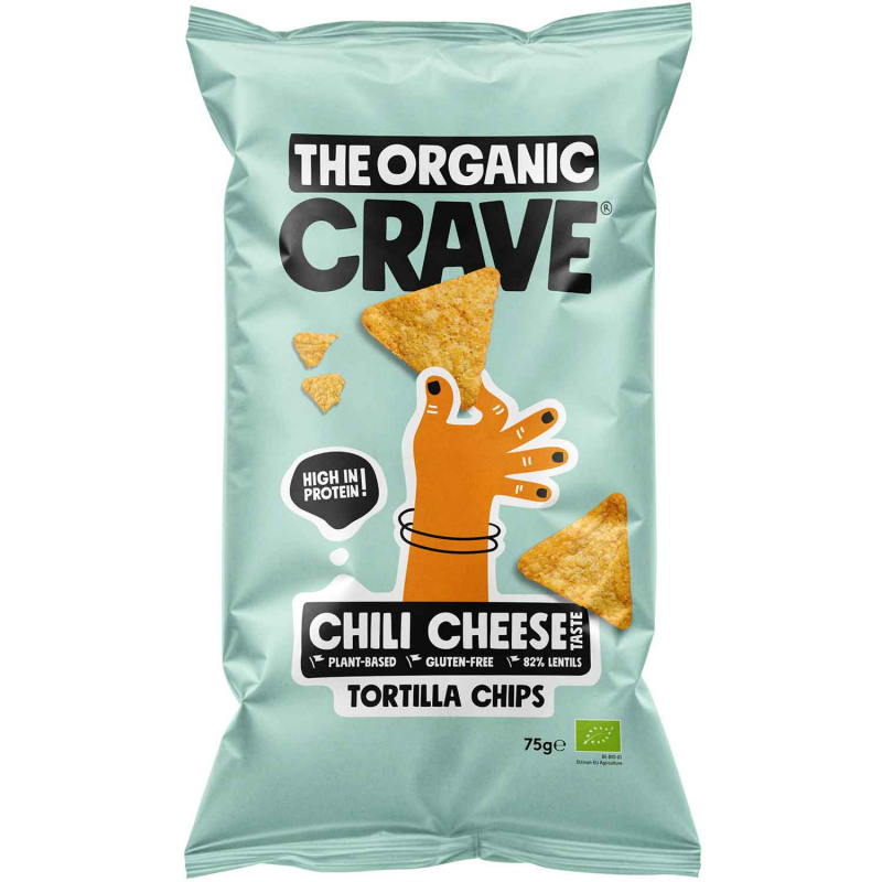  The Organic Crave Tortilla Chips Chili Cheese Taste 75g 