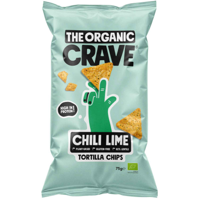  The Organic Crave Tortilla Chips Chili Lime 75g 